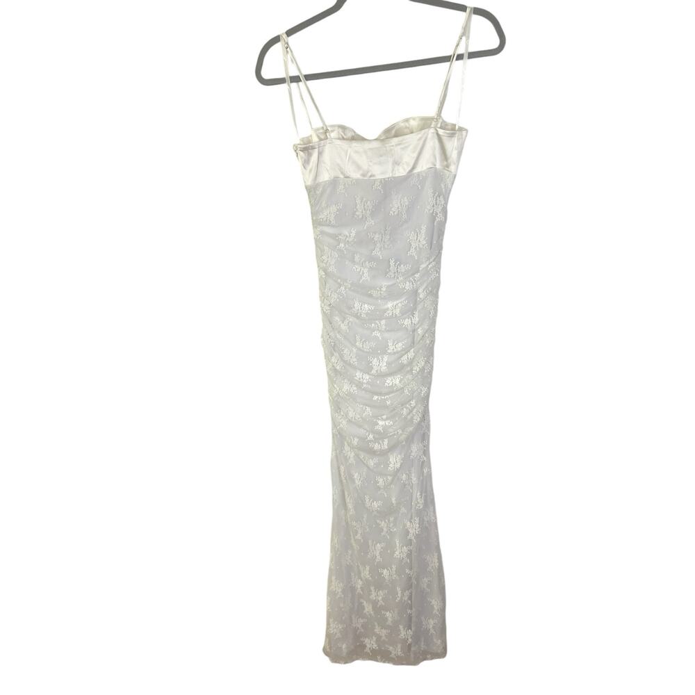 Majorelle Leonie Floral Lace Rosette Maxi Bridal Wedding Coquette Cocktail S - Picture 12 of 13